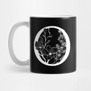 Letter O Monogram - Floral Initial Mug